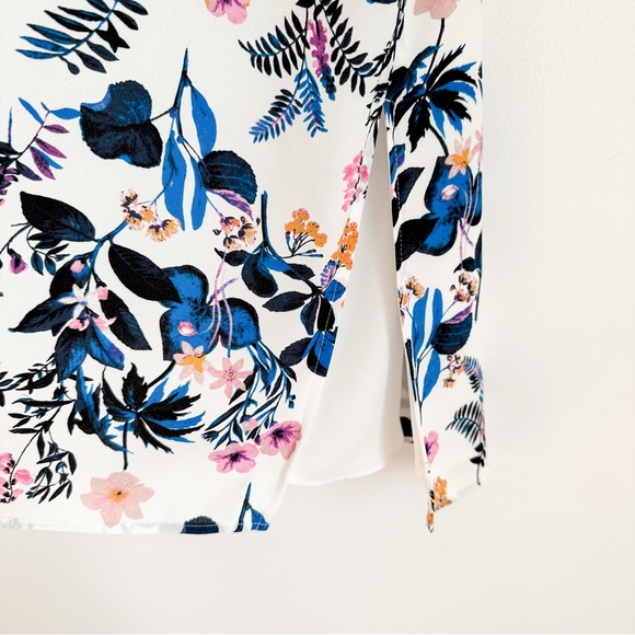 Camber and Grace (RW&Co) pink blue blouse top Sz. M - Picture 5 of 6